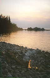 camp at lake superior